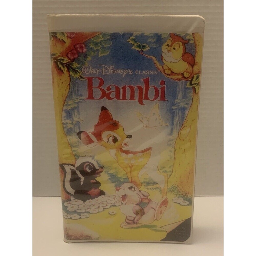 Walt Disney Classic Bambi VTG VHS Black diamond edition